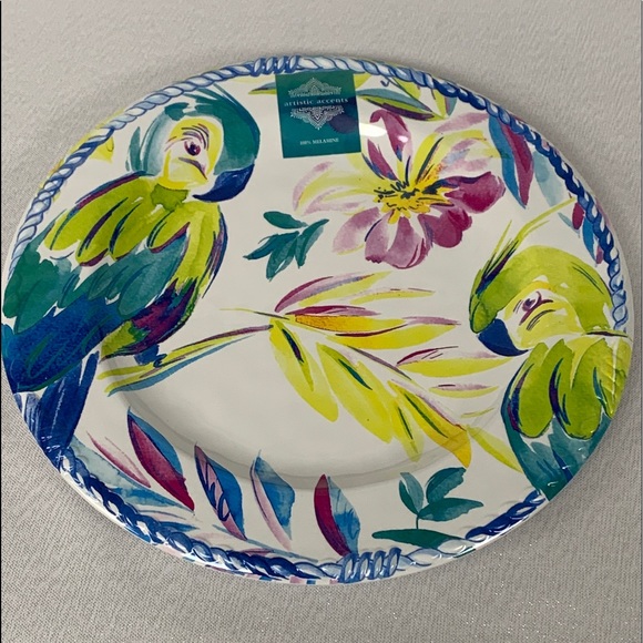 Artistic Accents Dining Artistic Accents Parrot Melamine Dinner